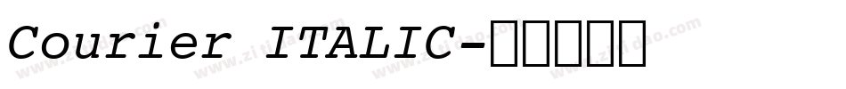 Courier ITALIC字体转换